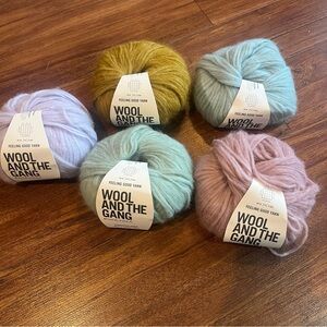 NEW 5 Wool and the Gang Alpalca Merino Nylon 50g 142 yds Various Skeins